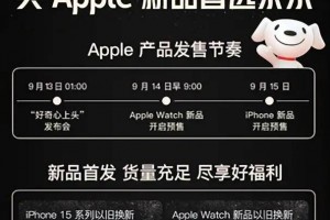 iPhone 15将于9月15日开启预售 京东A 会员可享限量12期免息